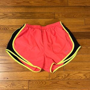 Hot pink Nike Dri-Fit shorts